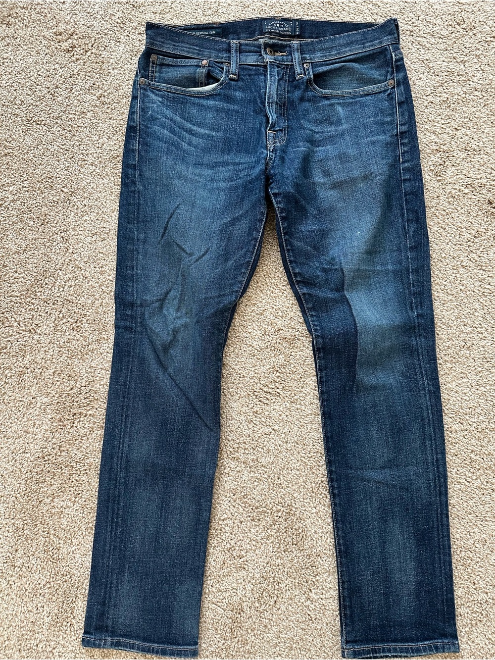 Lucky Brand Dark Wash Slim Straight Jeans - Size 30x30